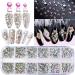 Colorful Nail Art Rhinestones Kit - Multicolor Gems with Tweezers and Brush - Buy Online on GoSupps.com