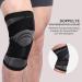 Adjustable Knee Support - 2 Piece Sports Knee Sleeve for Men & Women | Relieves Pain from Meniscal Tear Arthritis & Tendon Inflammation - Ideal for Running Climbing & Weightlifting (Black L) - Buy Online on GoSupps.com