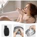 Silicone Body Scrubber - Exfoliating Shower Scrubbers with Storage Hooks - Reusable & Easy to Clean - Shower Cleaning Brush for Body (Black) - Buy Online on GoSupps.com