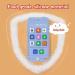 FFTROC Silicone Baby Teething Toy - Smart Phone Shape Sensory Teether for Babies 6-12 Months - Blue - Buy Online on GoSupps.com