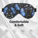 SSIMOO Blue Butterflies Sleep Mask - Adjustable Breathable & Fashionable Eye Mask for Comfortable Sleep - International Shipping Available - Buy Online on GoSupps.com