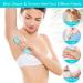 PolyPower 2-in-1 Electric Bikini Trimmer for Women - Portable Ladies Shaver | Waterproof Wet/Dry Trimmer with 2 Heads (Blue) - Buy Online on GoSupps.com