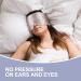 Luxury Mulberry Silk Sleep Mask - Adjustable Eye Cover for Sleeping | Soft Pressureless Blackout Design for Men & Women - Large Size Mink Silver - Buy Online on GoSupps.com