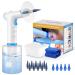 Ear Wax Removal Earwax Removal Electric Irrigation Cleaner - Earwax Rinse Cleaning Ear Kit Ear Wax Washer Lavage Earwax Flushing Tool Electric Otoclears Earigator System with 15 Disposable Tips W30-15pcs
