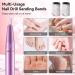 100Pcs White Nail Sanding Bands for Nail Drill with 240# Grit, 2 Mandrel Bits - Boxed for Acrylic Nails, Gel Manicures & Pedicure - Buy Online on GoSupps.com
