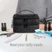 KGMCARE Double-Layer Nail Polish Storage Organizer Case - Holds 30 Bottles (15ml) - Geometric PU Leather - Black - Buy Online on GoSupps.com