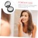VINTORKY Powder Puff Holder Case with Puff Loose Containers Travel Cosmetic Containers Makeup Puff Pot Black - Buy Online on GoSupps.com