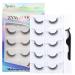Lifuncren 5 Pairs Reusable Self Adhesive Eyelashes - No Glue or Eyeliner Required- 3D Pre Glued Eyelashes Easy to Put On Natural Look Waterproof False Eyelashes Soft Fluffy Eye Lashes (FZ5-05)