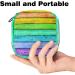 Menstruation Pad Bag with Zipper - Women's Tampon & Napkin Organizer - Rainbow Streaked Design Perfect for Women & Girls - Buy Online on GoSupps.com