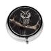 Late Night Owlround Pill Box 3 Compartment Round Pill Box Organizer #Portable Travel Pill Box for Traveling.