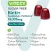 Sugar Free Biotin Gummies 10,000mcg for Healthy Hair, Skin & Nails - Vegan, Non-GMO, Gluten Free - 60 Berry Flavored Gummies - Buy Online on GoSupps.com