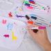 Domkan 12-Piece Baby Bibs Set for Painting | Baby Shower Games with Textile Pens & Paint Stencils - Perfect for Girls - Buy Online on GoSupps.com