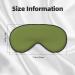 Solid Dark Green Eye Mask - Soft Adjustable Sleeping Mask for Nighttime Comfort | Unisex - Buy Online on GoSupps.com