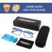 FEISEDY Blue Light Blocking Reading Glasses B2566 - Spring Temples 3.5x Magnification | International Shipping Available - Buy Online on GoSupps.com