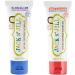 Jack N' Jill Natural Kids Toothpaste - Strawberry & Bubble Gum - Organic Gluten Free Vegan BPA Free Fluoride Free SLS Free Dairy Free - Make Toothbrushing Fun for Kids - 1.76 oz (Pack of 2) Strawberry & Bubblegum 2 Pack