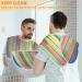 Beard Bib Apron for Men | Non-Stick Waterproof Hair Catcher | Rainbow Grooming Cape for Easy Shaving & Trimming - Buy Online on GoSupps.com
