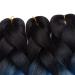Buy Tess Braids Extensions - 60cm Jumbo Kanekalon Hair Braids (3 Pack: Black/Blue/Pink) for Box Braids - 100g Bundles - Ombre Hair Extensions - Buy Online on GoSupps.com