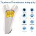 Rgdood Non-Contact Digital Infrared Forehead Thermometer - Accurate Temperature Reading for Adults and Kids - Object Mode Function - 20 Memory Recall - White - Buy Online on GoSupps.com