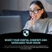Buy Fashion Blue Light Blocking Glasses for Women | Square Fake Glasses for Computer TV & Gaming - Black Frame - Buy Online on GoSupps.com