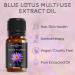 Smoky Haven Blue Lotus Essential Oil - Premium Organic Extract (1 oz) for Aromatherapy Cosmetics & Hair - Vegan & Ethically Sourced - Buy Online on GoSupps.com