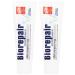 Biorepair: Whitening Toothpaste with microRepair * 2.5 Fluid Ounce (75ml) Tubes (Pack of 2) * Italian Import