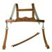 Sunnybaby 10381 - Child safety belt made of leather with embossed motif leather natural