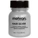 Mehron Makeup Hair Silver with Brush (1 ounce)
