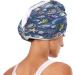 Sea Life Dry Hair Cap & Quick Drying Towel Set - Super Absorbent Soft Comfortable - 2 Piece with Button Headband - Ideal for International Shipping - Buy Online on GoSupps.com