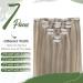 Hetto Clip Extensions - Real Hair Blonde Clip-Ins | Remy 45cm Highlights #17/3 & #P17/23 - Best Selling Internationally - Buy Online on GoSupps.com