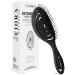 Fiora Naturals Hair Detangling Brush -100% Bio-Friendly Detangler hair brush w/Ultra-soft Bristles- Glide Through Tangles with Ease - For Curly  Stright  Women  Men  Kids  Toddlers  Wet and Dry Hair Spiral-Black