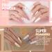 Gellen Dip Powder Nail Set - 12 Pcs Nude Grays Glitters Fall Winter Colors - Starter Kit for French Nail Art - No Lamp Needed - Buy Online on GoSupps.com