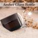 SUQURTOM 10-Piece Amber Glass Cosmetic Containers - 20ml Refillable Cream Jars for Lotions & Essential Oils - Durable Brown Glass Packaging - Buy Online on GoSupps.com