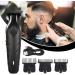 Men Hair Beard Clipper Hair Clipper for Men Electric Clipper Beard Hair Trimmer Beginners and professionals ergonomically treated trimming gadget for home hairdressers - Buy Online on GoSupps.com