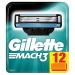 Gillette Mach3 Razor Blades for Men  12 Pieces