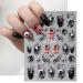 Buy 7 Sheets Halloween Skull Nail Art Stickers - 5D Embossed Self-Adhesive Ghost & Skeleton Designs for DIY Nail Decor | International Shipping - Buy Online on GoSupps.com