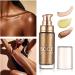 Waterproof Body Shimmer Oil - Long Lasting Bronze Luminizer for Face & Body - 1oz Jars with Makeup Brush (Glistening Bronze #03) - Buy Online on GoSupps.com
