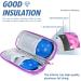 Youshares Insulin Cooling Bag - TSA Portable EVA Pack for Insulin Pens & Diabetes Accessories - Travel-Friendly Diabetic Bag with 2 Nylon Cooling Packs (Marble Purple) - Buy Online on GoSupps.com