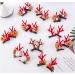Christmas New Antler Plush Hairpins Christmas Reindeer Antlers Hair Clips Christmas Hair Accessories Cute Reindeer Antlers Hair Clips Hairpins with Deer Horn Ears Christmas Hairpin (A) - Buy Online on GoSupps.com