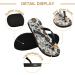 Mnsruu Dog Paw Print Flip Flops for Men & Women | Home Hotel Spa & Travel Footwear - Buy Online on GoSupps.com