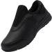 LARNMERN Men's Non Slip Work Shoes - Waterproof Chef Sneakers, Size 10.5 Black - Buy Online on GoSupps.com