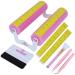 OMPERIO Cup Cradle for Crafting Tumbler  Foam Cup Holder with Felt Edge Squeegee to Apply Vinyl Decals  Fully Assembled with Measurements for Cups  Bottles (White-Pink). Designed in USA by OMPERIO