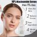 10% Niacinamide Serum+ 1% Zinc Serum Face Moisturizer High-Strength Vitamin Niacinamide Serum Face Serum for Women Minimises Pore Niacinamide Brightening Toner Hydrating Serum for Tackles Blemishes - Buy Online on GoSupps.com