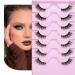 JIMIRE 7 Pairs Half Lashes - Natural Wispy Cat Eye False Eyelashes 3D Effect - 12MM Short Strip Lashes Pack - Buy Online on GoSupps.com