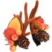 Gledola 2 Pairs Christmas Headdress Reindeer Antlers Headband Ears Hair Accessory Clips Hair Hoop for Girl Beauty (Litchi) - Buy Online on GoSupps.com