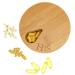 Medicine Organizer Wood Daily Weekly Travel Pill Organizer and Pill Holder Vitamin Medicine Pill Organizer Case Box Pill Box Day Improved Design with Days of The Week and Solid Wood Lid | HIS