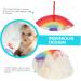 MERRYHAPY 1pc Rainbow Bath Ball Soft Bath Sponges Newborn Bath Shower Exfoliating Sponge Bath Loofah Sponge Tub for Newborn Bath Scrubber Absorbent Sponge Dog Treat Jar Shower Pouf - Buy Online on GoSupps.com