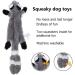 Stuffingless Dog Toy Squirrel Raccoon Squeaky Plush Dog Toy Stuffingless Dog Chew Toy for Small Medium Dogs - 2 Pack 45cm 2 Packs 45cm - Buy Online on GoSupps.com