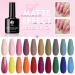 Joytii 24Pcs Gel Nail Polish Set with Glossy/Matte Top Coat, Base Coat - UV/LED Soak Off Gel Polish Kit for Manicure and Pedicure - Berries and Nuts - Buy Online on GoSupps.com