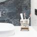 Buy Cabilock Ceramic Toothbrush Holder - Versatile Bathroom Accessory for Washbasins | American Style Toothpaste Storage - Buy Online on GoSupps.com