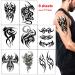 AWLEE 45 Sheets Temporary Tattoo for Men with 8 Large Tribal Totem Stickers - Waterproof and Removable Body Art Makeup Fake Tattoo (Pattern4) - Buy Online on GoSupps.com